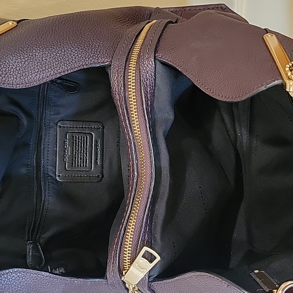 Brown/Burgundy Coach Shoulder Bag - Picture 5 of 10